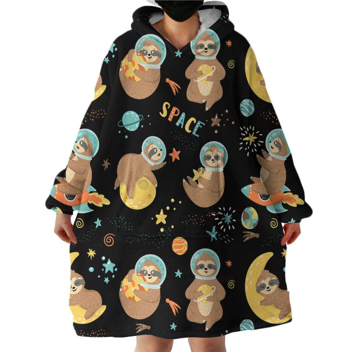 Space Sloth Hoodie Wearable Blanket WB1971