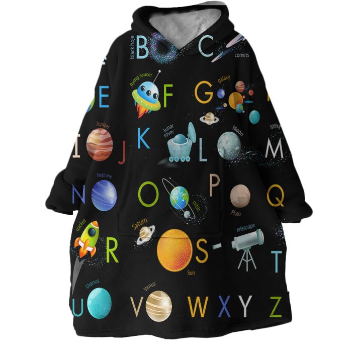 Space Themed Hoodie Wearable Blanket WB1581 1