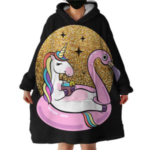 Space Unicorn Hoodie Wearable Blanket WB1846