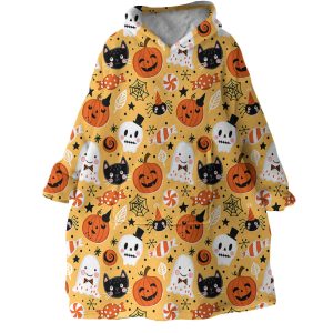 Spooky Themed Hoodie Wearable Blanket WB1702 1