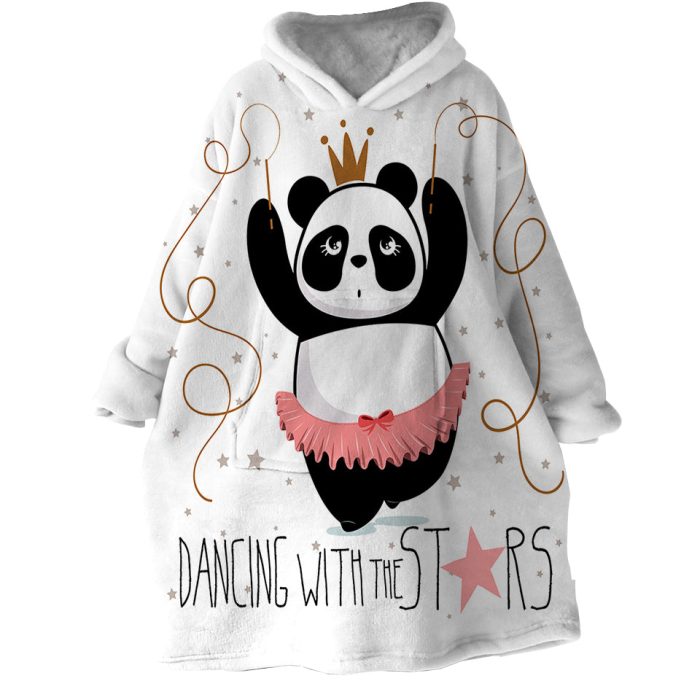Star Panda Hoodie Wearable Blanket WB0115 1