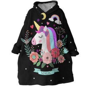 Starry Unicorn Hoodie Wearable Blanket WB2111 1