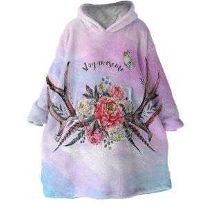 Stay Awesome Hoodie Wearable Blanket WB1932 1