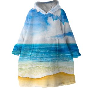 Sun Sand Sea Hoodie Wearable Blanket WB1643 1