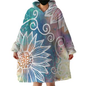 Sunflower Hoodie Wearable Blanket WB1095