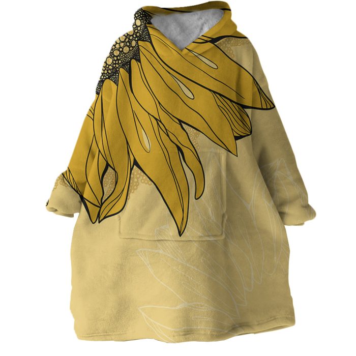 Sunflower Hoodie Wearable Blanket WB1159 1