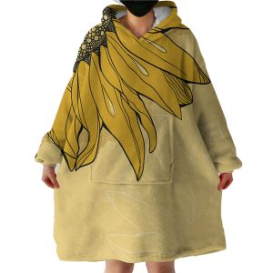 Sunflower Hoodie Wearable Blanket WB1159