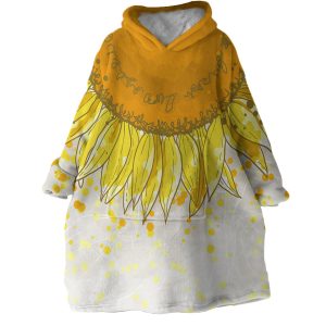 Sunflower Hoodie Wearable Blanket WB1160 1