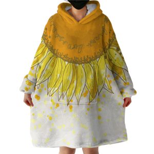 Sunflower Hoodie Wearable Blanket WB1160