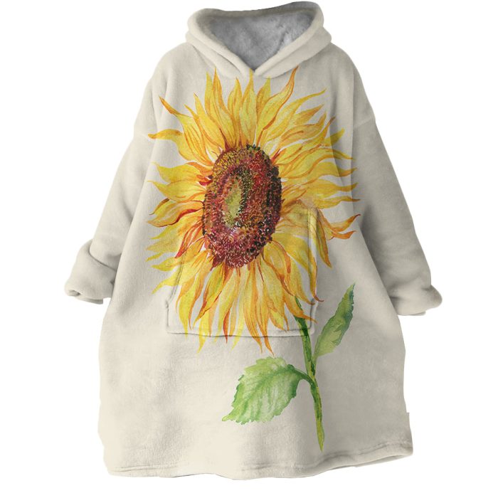 Sunflowers Hoodie Wearable Blanket WB1989 1