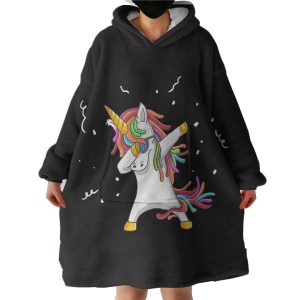 Swag Dab Unicorn Hoodie Wearable Blanket WB0316