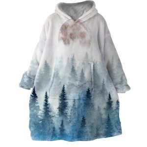Taiga Forest Hoodie Wearable Blanket WB1633 1