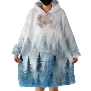 Taiga Forest Hoodie Wearable Blanket WB1633