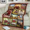 Thank To The Farmer Blanket - Farm Blanket Anniversary Gift Birthday Gift Sherpa Blanket Fleece Blanket