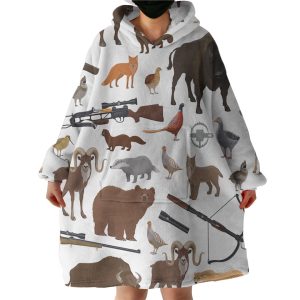 The Gun With Animal Hoodie Wearable Blanket WB1018