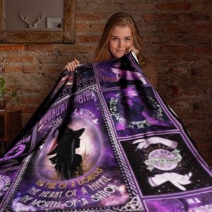 The Soul Of A Witch Quilt Halloween Blanket Halloween Gifts Cozy Plush Fleece Premium Mink Sherpa Sanderson Sisters Pumpkin Spooky 2