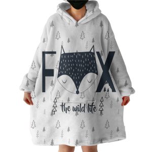 The Wild Life Fox Hoodie Wearable Blanket WB0567