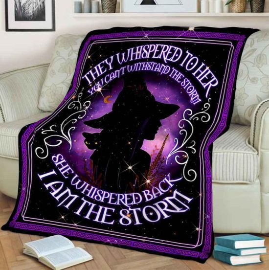The Witch Girl Blanket Halloween Gift Birthday Gift For Anniversary Day Sherpa Blanket Fleece Blanket 2