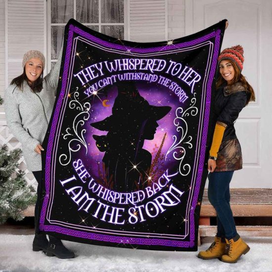 The Witch Girl Blanket - Halloween Gift Birthday Gift For Anniversary Day Sherpa Blanket Fleece Blanket
