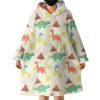 The World Of Dinosaur Hoodie Wearable Blanket WB1241