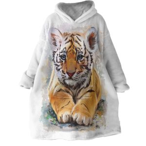 Tiger Cub Hoodie Wearable Blanket WB0402 1