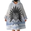 Tiger Feather Arrows Hoodie Wearable Blanket WB0580
