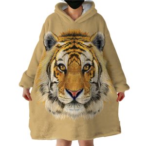 Tiger Hoodie Wearable Blanket WB1603