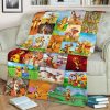 Tigger And Pooh Blanket - Sherpa Blanket Fleece Blanket Birthday Gift Anniversary Gift Cartoon Blanket