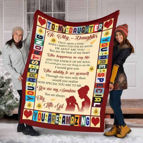 To My Daughter Blanket - Sherpa Blanket Fleece Blanket Birthday Gift For Anniversary Day Gift For Daughter 2 To My Daughter Blanket Sherpa Blanket Fleece Blanket Birthday Gift For Anniversary Day Gift For Daughter 2