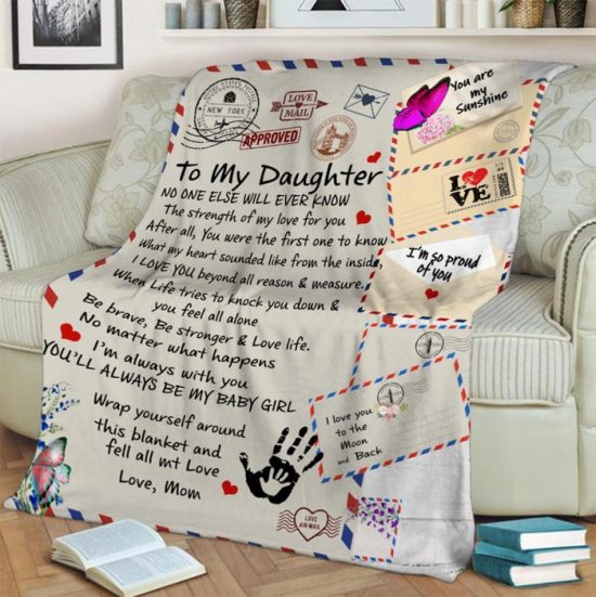 To My Daughter No One Fleece Blanket Gift For Daughter Birthday Gift Gift Anniversary Gift 1
