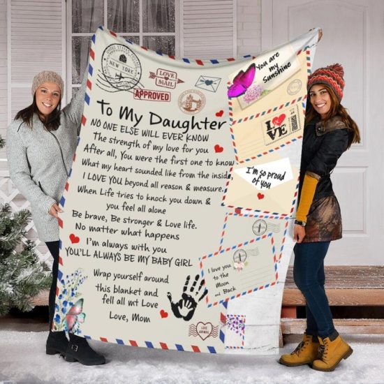 To My Daughter No One Fleece Blanket Gift For Daughter Birthday Gift Gift Anniversary Gift