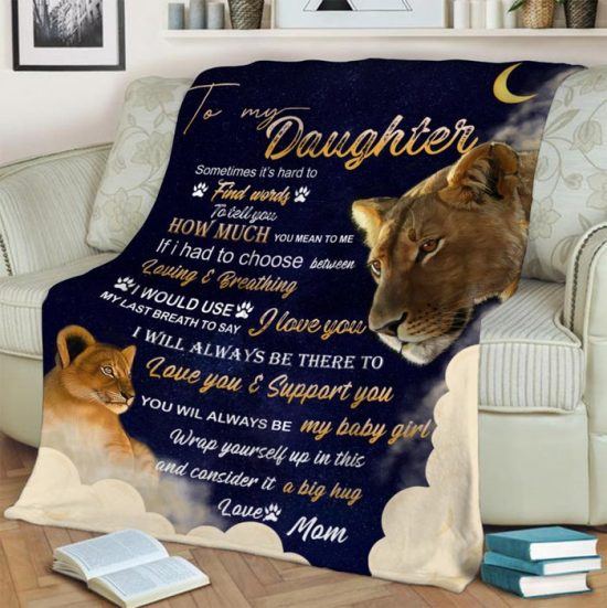 To My Daughter Something Its Hand To Fleece Blanket Bunny Blanket Gift For Daughter Birthday Gift Gift Anniversary Gift 2