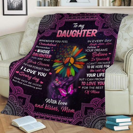 To My Daughter Whenever You Fell Fleece Blanket Gift For Daughter Birthday Gift Gift Anniversary Gift 1