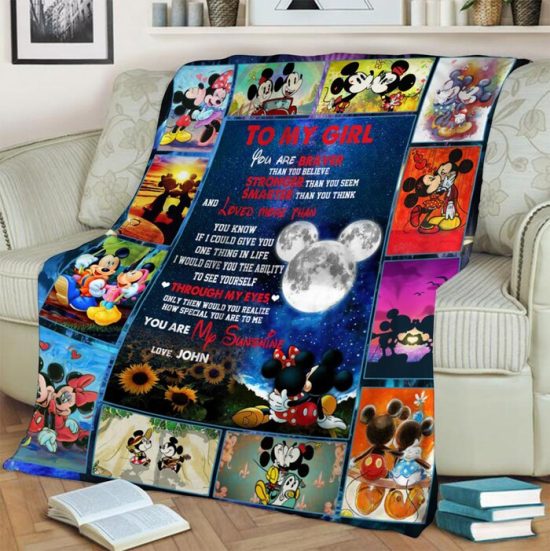 To My Girl Fleece Blanket Sherpa Blanket Anniversary Gift Family Blanket Gift For Her 1