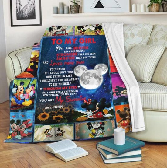To My Girl Fleece Blanket Sherpa Blanket Anniversary Gift Family Blanket Gift For Her 2