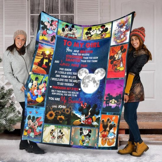 To My Girl Fleece Blanket Sherpa Blanket Anniversary Gift Family Blanket Gift For Her