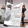 To My Girlfriend I Love You Fleece Blanket Sherpa Blanket Anniversary Gift Family Blanket Gift For Girl Friend