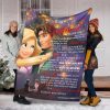 To My Girlfriend I Love You Fleece Blanket Sherpa Blanket Anniversary Gift Family Blanket Gift For Her