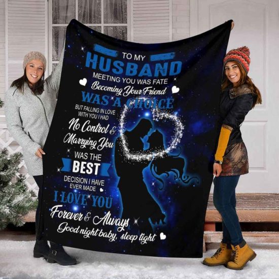 To My Husband Blanket Fleece Blanket Sherpa Blanket Birthday Gift For Him