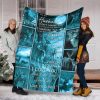 To My Husband Deer Night Fleece Blanke Sherpa Blanket Anniversary Gift Family Blanket Gift For Husband
