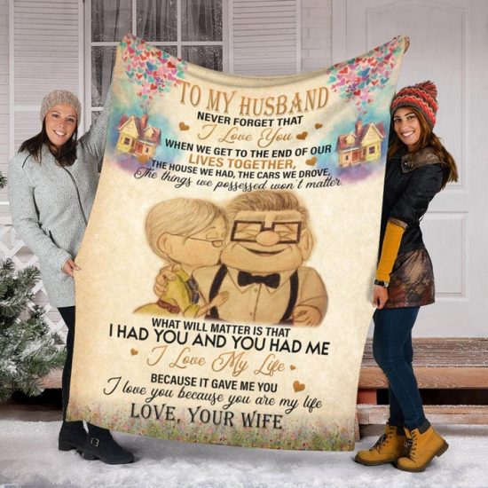 To My Husband Never Forget Blanket Fleece Sherpa Blanket Anniversary Gift Family Blanket Gift For Husband