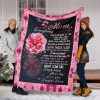To My Mom Everything Rose Fleece Blanket Sherpa Blanket Anniversary Gift Family Blanket Gift