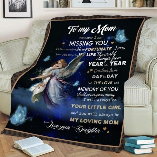 To My Mom Where I Am Fleece Blanket Sherpa Blanket Anniversary Gift Family Blanket Gift 1