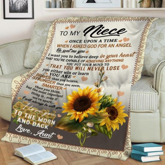 To My Niece Once Upon A Time When I Asked Fleece Blanket Sherpa Blanket Family Blanket 1