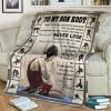 To My Son - Kody Wrestling Fleece Blanket Sherpa Blanket Family Blanket Gift For Birthday Gift For Son