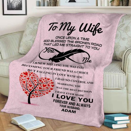 To My Wife Blanket Anniversary Gift For Wife For Her Sherpa Blanket Fleece Blanket 2