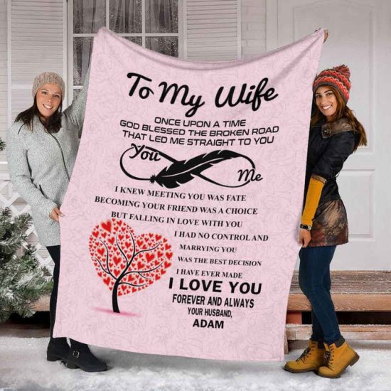To My Wife Blanket - Anniversary Gift For Wife For Her Sherpa Blanket Fleece Blanket