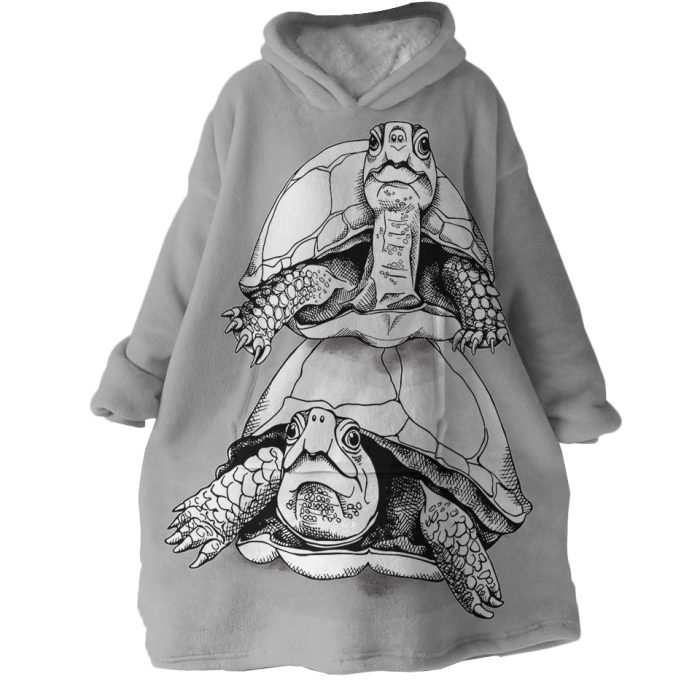 Tortoise Hoodie Wearable Blanket WB1182 1