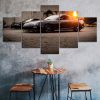 Toyota Supra Sports Car Canvas 5 Piece Five Panel Print Modern Wall Art Poster Wall Art Decor
