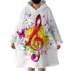Treble Clef Hoodie Wearable Blanket WB1664